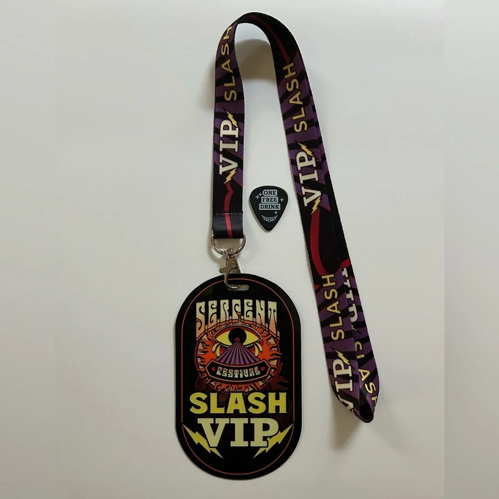 NEW! Exclusive SLASH S.E.R.P.E.N.T. Festival Tour Laminate and Guitar Pick Set